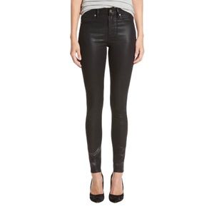 Paige Hoxton Ultra Skinny Jeans In Black Silk